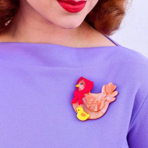 Erstwilder Proud Mother Hen Brooch* Brooches