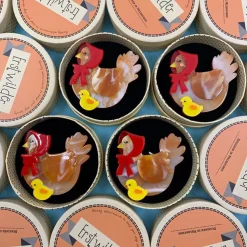 Erstwilder Proud Mother Hen Brooch* Brooches
