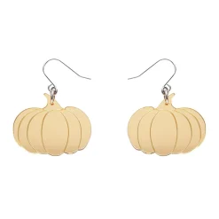 Erstwilder Pumpkin Mirror Drop Earrings - Gold* Essential Earrings