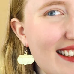 Erstwilder Pumpkin Mirror Drop Earrings - Gold* Essential Earrings