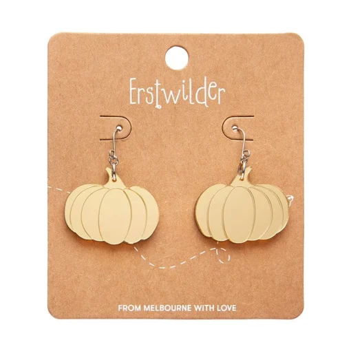 Erstwilder Pumpkin Mirror Drop Earrings - Gold* Essential Earrings