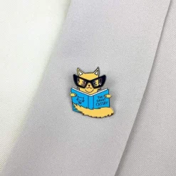 Erstwilder Puss In Books Enamel Pin* Enamel Pins