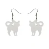 Erstwilder Pussy Cat Bubble Resin Drop Earrings - White* Essential Earrings
