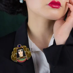 Erstwilder Queen Of The Nile Cleopatra Brooch* Brooches