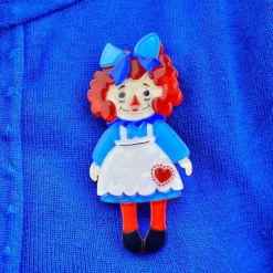 Erstwilder Raggedy Annie Doll Brooch* Brooches