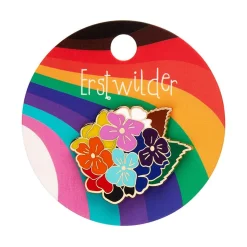 Erstwilder Rainbow Heartfelt Hydrangea Enamel Pin* Enamel Pins