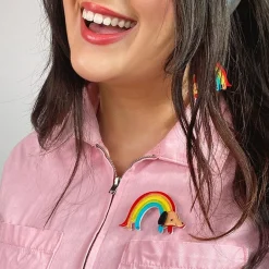 Erstwilder Rainbow Ruff Brooch* Brooches