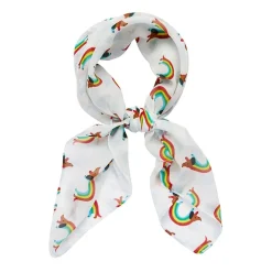 Erstwilder Rainbow Ruff Head Scarf White* Scarves