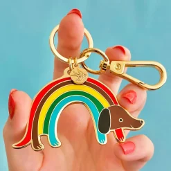 Erstwilder Rainbow Ruff Key Ring* Enamel Key Rings