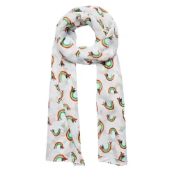 Erstwilder Rainbow Ruff Neck Scarf White* Scarves
