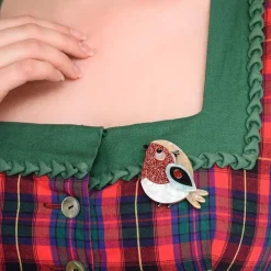 Erstwilder Red Robbin Brooch* Brooches