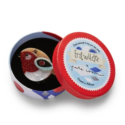 Erstwilder Red Robbin Brooch* Brooches