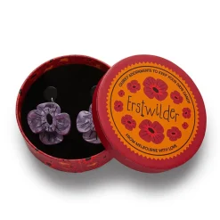 Erstwilder Remembrance Poppy Drop Earrings* Earrings