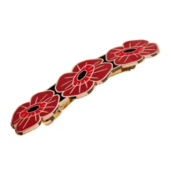 Erstwilder Remembrance Poppy Enamel Hair Barrette* Hair Clips & Claws
