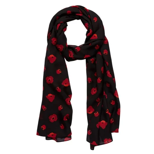 Erstwilder Remembrance Poppy Large Neck Scarf* Scarves
