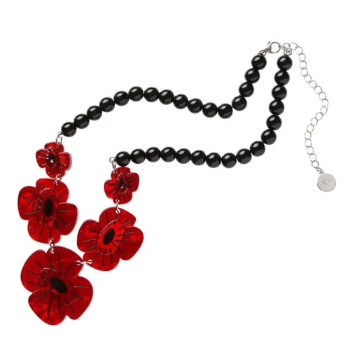 Erstwilder Remembrance Poppy Necklace* Necklaces
