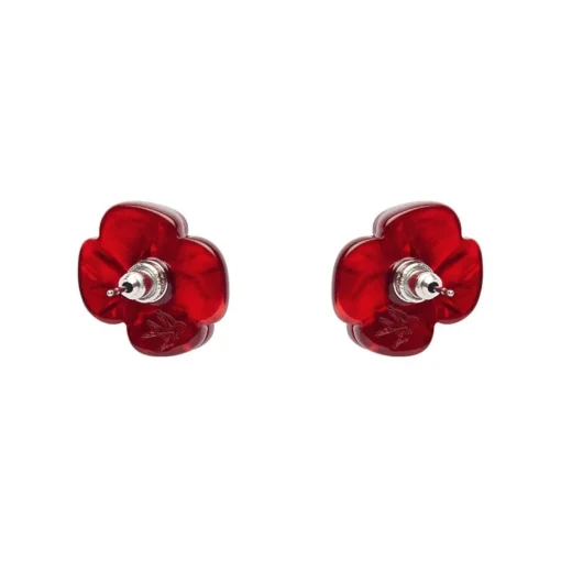 Erstwilder Remembrance Poppy Stud Earrings* Earrings