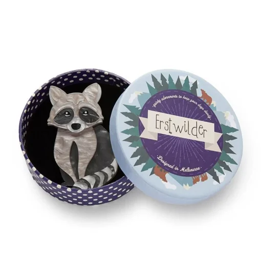 Erstwilder Rocket'S Riot Raccoon Brooch* Brooches