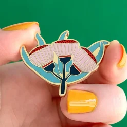 Erstwilder Ruby Red-Flowering Gum Enamel Pin* Enamel Pins
