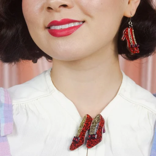 Erstwilder Ruby Slippers Brooch* Brooches