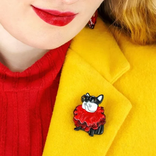 Erstwilder Ruff Ruff-Les Mini Brooch* Brooches