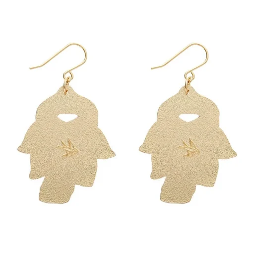 Erstwilder Scarf Souvenir Enamel Drop Earrings* Enamel Earrings