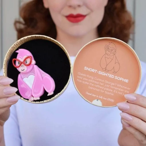 Erstwilder Short-Sighted Sophie Gorilla Brooch* Brooches