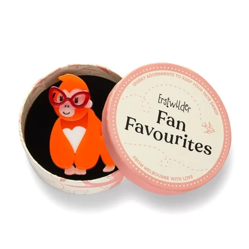 Erstwilder Short-Sighted Sophie Gorilla Brooch* Brooches