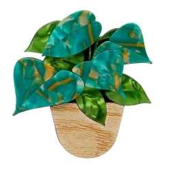 Erstwilder Show Me The Money Plant Brooch* Brooches