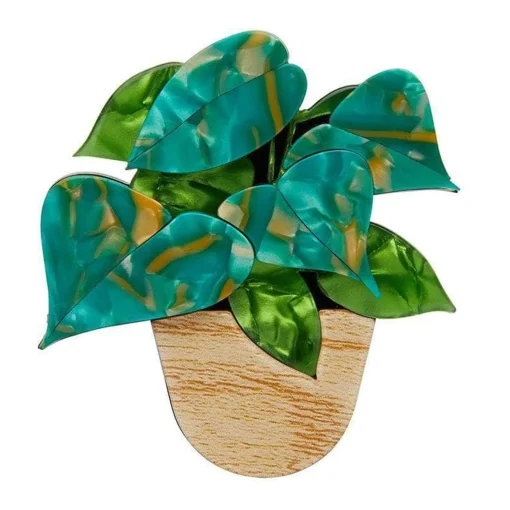 Erstwilder Show Me The Money Plant Brooch* Brooches