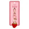 Erstwilder Sitting On A Strawberry Enamel Key Ring* Enamel Key Rings