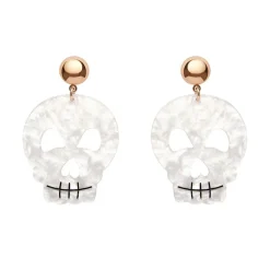 Erstwilder Skull Ripple Statement Earrings - White* Essential Earrings