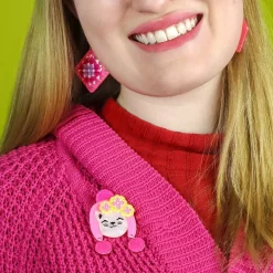 Erstwilder Snug Fit Kitty Brooch* Brooches