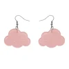 Erstwilder Solid Cloud Glitter Resin Drop Earrings - Pink* Essential Earrings