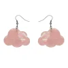Erstwilder Solid Cloud Solid Glitter Resin Drop Earrings - Pink* Essential Earrings