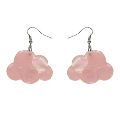 Erstwilder Solid Cloud Solid Glitter Resin Drop Earrings - Pink* Essential Earrings