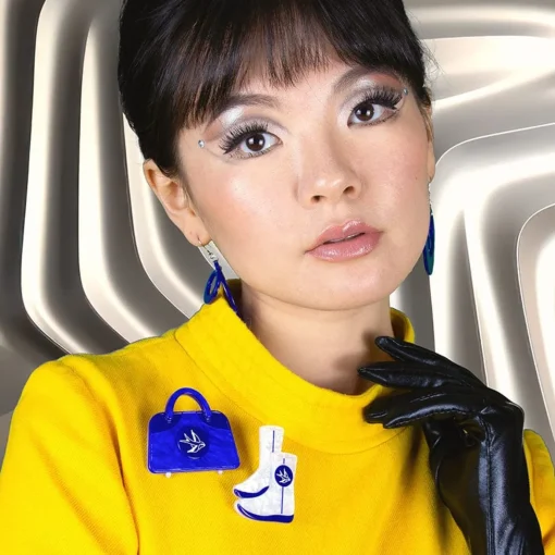 Erstwilder Space Chic Souvenirs Double Brooch* Brooches