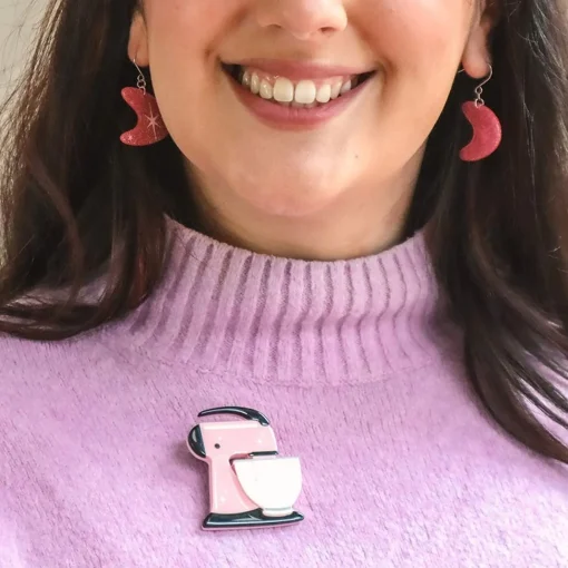 Erstwilder Spin Me Right Round Brooch - Pink* Brooches