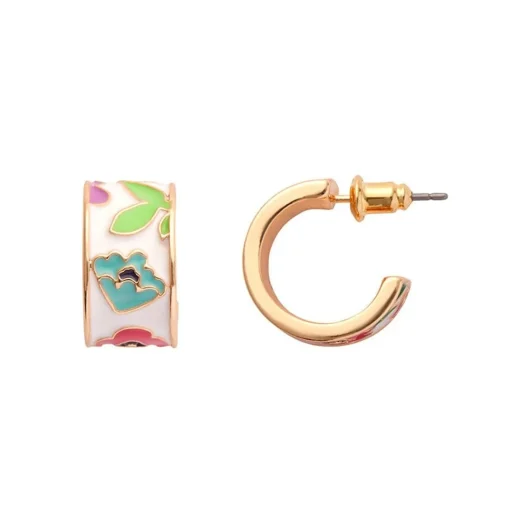 Erstwilder Spring To Life Enamel Huggie Earrings* Enamel Earrings