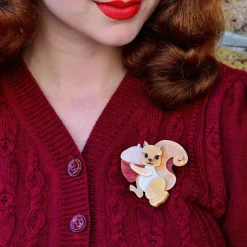 Erstwilder Squirreled Away Brooch* Brooches