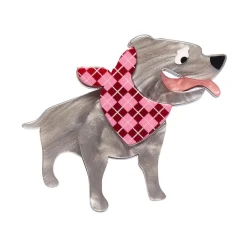 Erstwilder Staffy Stan Mini Brooch* Brooches