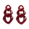 Erstwilder Statement Marble Chain Earrings - Ruby Red* Essential Earrings