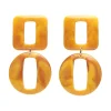 Erstwilder Statement Marble Chunky Drop Earrings - Mustard* Essential Earrings