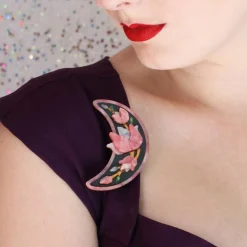 Erstwilder Steel Magnolias Brooch* Brooches