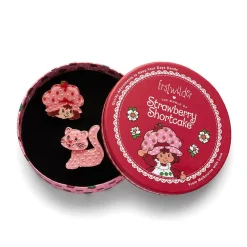 Erstwilder Strawberries And Custard Hair Clips Set - 2 Piece* Hair Clips & Claws