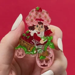 Erstwilder Strawberry Adventures Await Brooch* Brooches