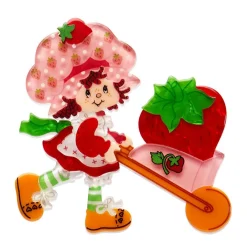 Erstwilder Strawberry Wheelbarrow Brooch* Brooches