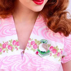 Erstwilder Studious Snow Owl Brooch* Brooches