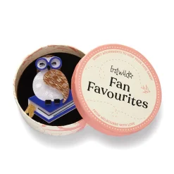 Erstwilder Studious Snow Owl Brooch* Brooches