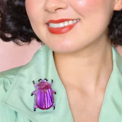 Erstwilder Summer Scarab Brooch* Brooches